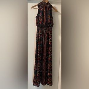 Xhilaration High Neck Sleeveless Maxi Dress with metal button accents. Size S